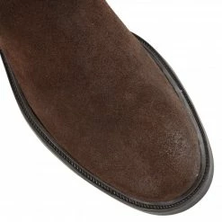 Brown Suede & Leather Fabian Slip-On Boots | Lotus -Lotus Shop brown suede leather fabian slip on boots lotus p12853 29427 medium