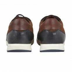 Brown Textile & Navy Leather Barrie Trainers | Lotus 8 Brown Textile & Navy Leather Barrie Trainers | Lotus -Lotus Shop brown textile navy leather barrie trainers lotus p12860 29713 medium