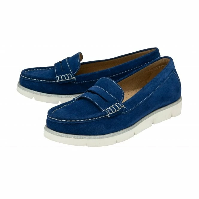 Cobalt Blue Suede Asher Loafers | Lotus 4 Cobalt Blue Suede Asher Loafers | Lotus - Image 2