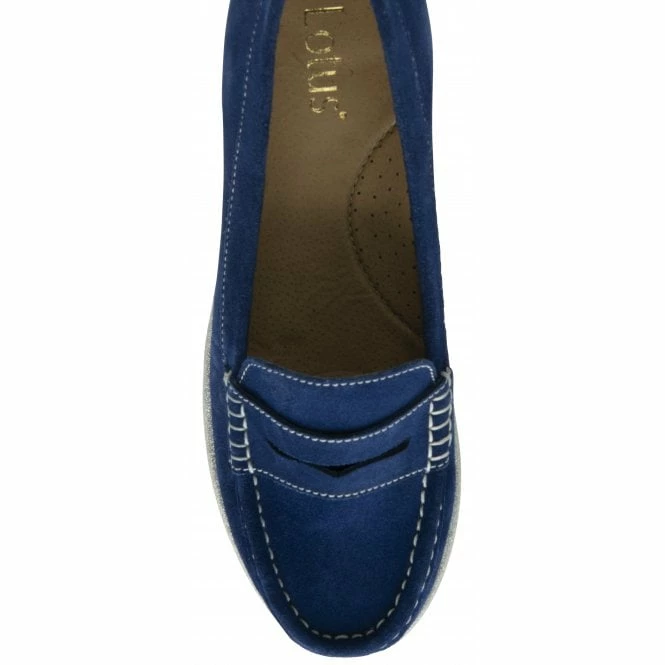 Cobalt Blue Suede Asher Loafers | Lotus 6 Cobalt Blue Suede Asher Loafers | Lotus - Image 4
