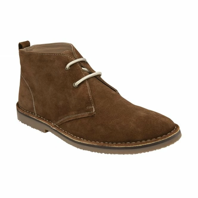 Cognac Suede Heyford Lace-Up Desert Boots | Lotus 3 Cognac Suede Heyford Lace-Up Desert Boots | Lotus