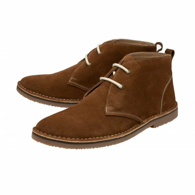 Cognac Suede Heyford Lace-Up Desert Boots | Lotus 4 Cognac Suede Heyford Lace-Up Desert Boots | Lotus - Image 2
