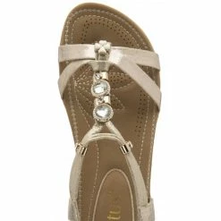 Gold Bettina Flat Open-Toe Sandals | Lotus -Lotus Shop gold bettina flat open toe sandals lotus p13332 31688 medium