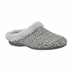 Grey Ada Textile Slippers | Lotus