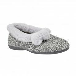 Grey Alice Textile Slippers | Lotus
