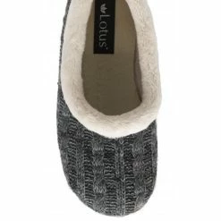 Grey Dolores Full Shoe Slippers | Lotus -Lotus Shop grey dolores full shoe slippers lotus p13140 30993 medium
