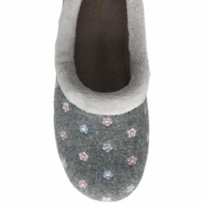 Grey Kylie Full Shoe Slippers | Lotus 6 Grey Kylie Full Shoe Slippers | Lotus - Image 4