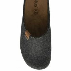 Grey Textile Sidney Mule Slippers | Lotus -Lotus Shop grey textile sidney mule slippers lotus p13154 31097 medium