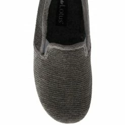 Grey Velour Sheldon Slippers | Lotus 9 Grey Velour Sheldon Slippers | Lotus -Lotus Shop grey velour sheldon slippers lotus p13153 31093 medium