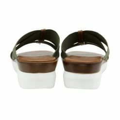 Khaki Guiseppina Wedge Mule Sandals | Lotus -Lotus Shop khaki guiseppina wedge mule sandals lotus p13251 31327 medium