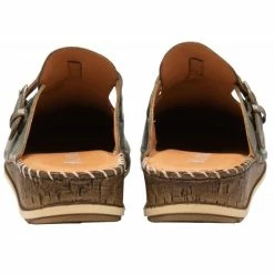 Khaki Leather Kerry Round-Toe Mules | Lotus -Lotus Shop khaki leather kerry round toe mules lotus p13766 33263 medium