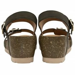 Khaki & Snake-Print Leather Brynlee Open-Toe Wedge Sandals | Lotus -Lotus Shop khaki snake print leather brynlee open toe wedge sandals lotus p13578 32699 medium
