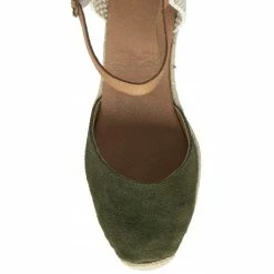 Khaki Suede Antonella Espadrille Wedge Shoes | Lotus -Lotus Shop khaki suede antonella espadrille wedge shoes lotus p13345 31813 medium