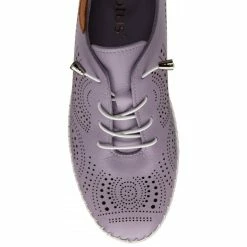 Lilac Leather Katya Casual Shoes | Lotus -Lotus Shop lilac leather katya casual shoes lotus p13602 33280 medium