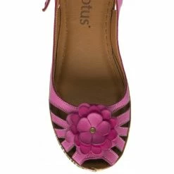 Magenta Leather Caria Slingback Shoes | Lotus -Lotus Shop magenta leather caria slingback shoes lotus p13700 32920 medium