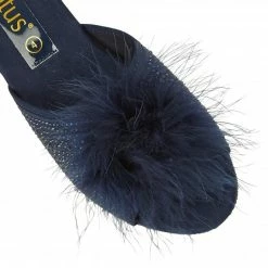 Navy & Diamante Allure Slippers | Lotus -Lotus Shop navy diamante allure slippers lotus p12831 29550 medium