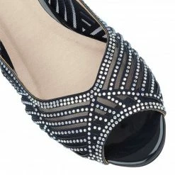 Navy & Diamante Immy Open-Toe Shoes | Lotus -Lotus Shop navy diamante immy open toe shoes lotus p12575 28680 medium