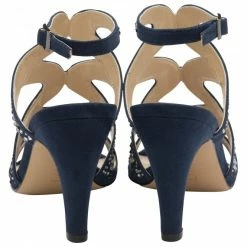Navy & Diamante Kelsey Open-Toe Sandals | Lotus -Lotus Shop navy diamante kelsey open toe sandals lotus p13528 32518 medium