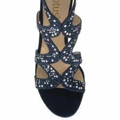 Navy & Diamante Kelsey Open-Toe Sandals | Lotus -Lotus Shop navy diamante kelsey open toe sandals lotus p13528 32519 medium