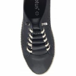 Navy Leather Kamari Casual Slip-On Shoes | Lotus -Lotus Shop navy leather kamari casual slip on shoes lotus p13756 33180 medium