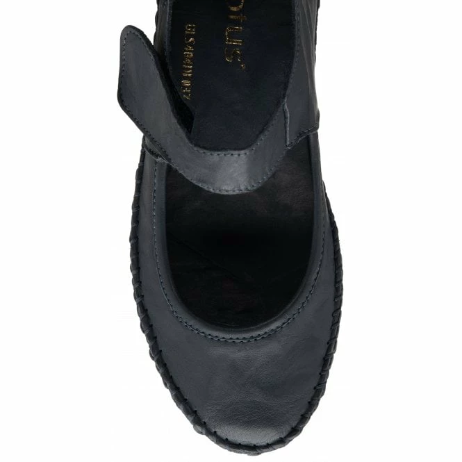 Navy Leather Keryn Flat Shoes | Lotus 6 Navy Leather Keryn Flat Shoes | Lotus - Image 4