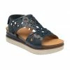 Navy Leather Melbourne Open-Toe Flatform Sandals | Lotus -Lotus Shop navy leather melbourne open toe flatform sandals lotus p13667 32737 medium
