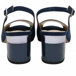 Navy Microfibre Evelyn Slingback Shoes | Lotus -Lotus Shop navy microfibre evelyn slingback shoes lotus p13731 33099 medium