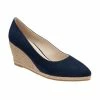 Navy Microfibre Giselle Wedge Shoes | Lotus -Lotus Shop navy microfibre giselle wedge shoes lotus p13213 31133 medium