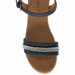 Navy Nantes Open-Toe Wedge Sandals | Lotus 9 Navy Nantes Open-Toe Wedge Sandals | Lotus -Lotus Shop navy nantes open toe wedge sandals lotus p13772 32856 medium