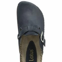 Navy Nubuck Evelina Round-Toe Mules | Lotus 9 Navy Nubuck Evelina Round-Toe Mules | Lotus -Lotus Shop navy nubuck evelina round toe mules lotus p13206 31764 medium
