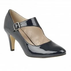 Navy Patent Laurana Court Shoes | Lotus