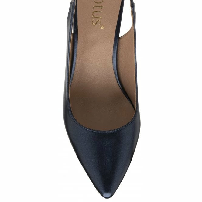 Navy Pearl Remy Slingback Court Shoes | Lotus 6 Navy Pearl Remy Slingback Court Shoes | Lotus - Image 4