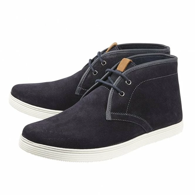 Navy Suede Caleb Lace-Up Boots | Lotus 4 Navy Suede Caleb Lace-Up Boots | Lotus - Image 2