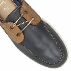 Navy & Tan Leather Weymouth Deck Shoes | Lotus 9 Navy & Tan Leather Weymouth Deck Shoes | Lotus -Lotus Shop navy tan leather weymouth deck shoes lotus p12637 28903 medium