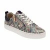Navy & Tribal-Print Leather Serene Casual Trainers | Stressless By Lotus 2 Navy & Tribal-Print Leather Serene Casual Trainers | Stressless By Lotus -Lotus Shop navy tribal print leather serene casual trainers stressless by lotus p13729 33081 medium