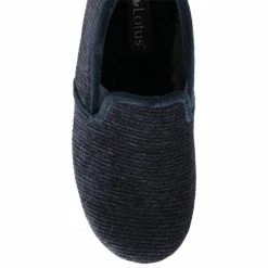 Navy Velour Sheldon Slippers | Lotus 9 Navy Velour Sheldon Slippers | Lotus -Lotus Shop navy velour sheldon slippers lotus p13134 31085 medium