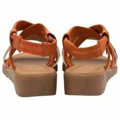 Orange Leather Evette Open-Toe Sandals | Lotus 8 Orange Leather Evette Open-Toe Sandals | Lotus -Lotus Shop orange leather evette open toe sandals lotus p13591 32799 medium