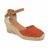 Orange Suede Antonella Espadrille Wedge Shoes | Lotus -Lotus Shop orange suede antonella espadrille wedge shoes lotus p13346 31814 medium