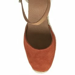 Orange Suede Antonella Espadrille Wedge Shoes | Lotus -Lotus Shop orange suede antonella espadrille wedge shoes lotus p13346 31817 medium