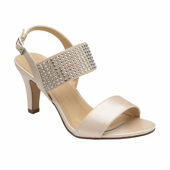 Oyster Pearl Aurora Heeled Sandals | Lotus 3 Oyster Pearl Aurora Heeled Sandals | Lotus