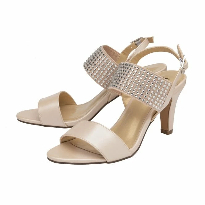 Oyster Pearl Aurora Heeled Sandals | Lotus 4 Oyster Pearl Aurora Heeled Sandals | Lotus - Image 2
