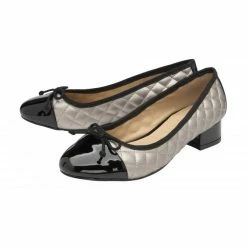 Pewter & Black Ivy Ballerina Shoes | Lotus -Lotus Shop pewter black ivy ballerina shoes lotus p13738 33142 medium