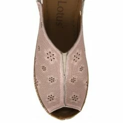 Pink Leather Deniz Wedge Shoes | Lotus -Lotus Shop pink leather deniz wedge shoes lotus p13704 32936 medium