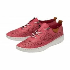 Lotus Shop -Lotus Shop pink leather katya casual shoes lotus p13694 33286 medium