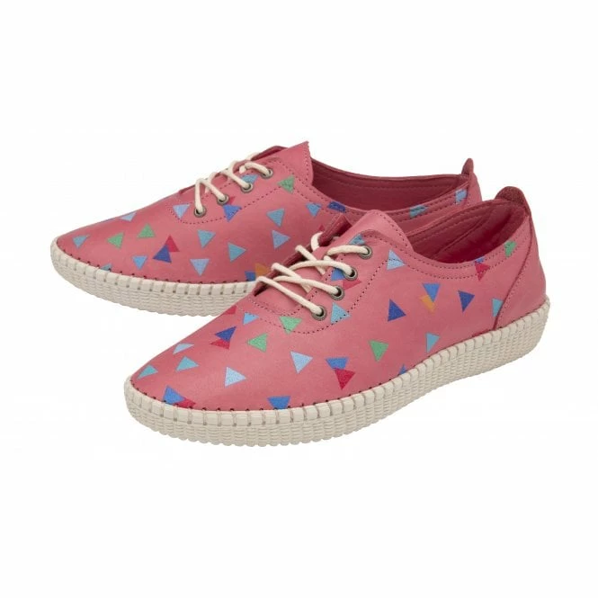 Pink Leather Kay Lace-Up Shoes | Lotus 4 Pink Leather Kay Lace-Up Shoes | Lotus - Image 2