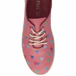 Pink Leather Kay Lace-Up Shoes | Lotus 9 Pink Leather Kay Lace-Up Shoes | Lotus -Lotus Shop pink leather kay lace up shoes lotus p13764 33216 medium