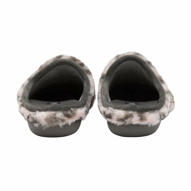 Pink Leopard-Print Cara Mule Slippers | Lotus 5 Pink Leopard-Print Cara Mule Slippers | Lotus - Image 3