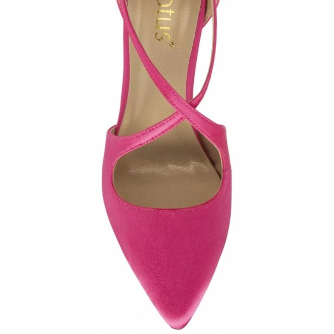 Pink Satin Willow Court Shoes | Lotus 6 Pink Satin Willow Court Shoes | Lotus - Image 4