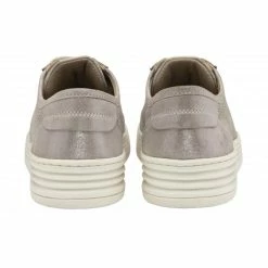 Pink Shimmer Leather Sylvia Lace-Up Trainers | Stressless By Lotus -Lotus Shop pink shimmer leather sylvia lace up trainers stressless by lotus p13221 31626 medium