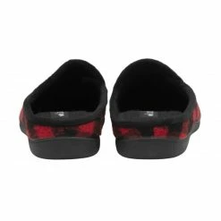Red Check Textile Fletcher Mule Slippers | Lotus -Lotus Shop red check textile fletcher mule slippers lotus p13132 31068 medium